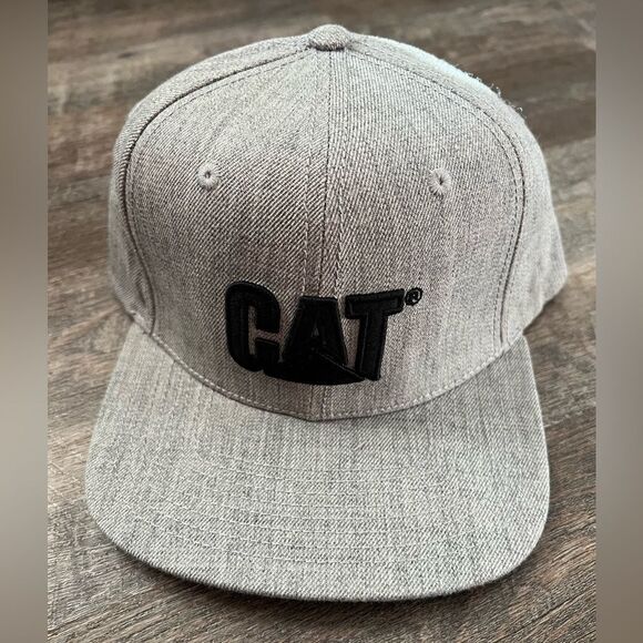 CAT Caterpillar Sheridan Flat Bill Hat - Picture 1 of 5